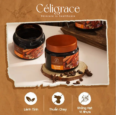Tẩy Da Chết Toàn Thân Exclusive Cosmetic Quế Hồi Cafe Belarus Gel Scrub Coffee & Cinnamon Cloves 380g