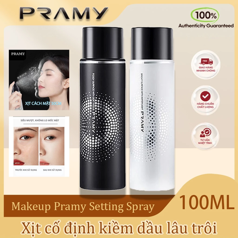 Xịt Khóa Nền PRAMY Kiềm Dầu, Dưỡng Ẩm Tiện Lợi Moisturizing Makeup