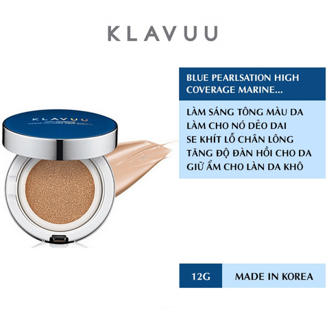 Phấn Nước Căng Bóng Cấp Ẩm Klavuu Blue Pearlsation (Xanh)