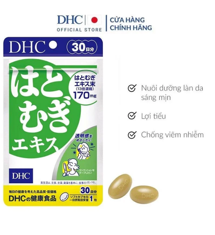 Viên Uống DHC Trắng Da Từ Bột Ý Dĩ Adlay Extract (30 Viên/30 Ngày) - Dạng Túi