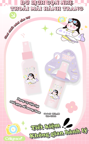 [1 CHAI] Chai Nhựa Chiết Mỹ Phẩm Tiện Lợi TTR Đầu Xịt Phun Sương (Có Nắp Đậy)