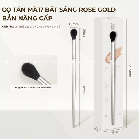 Cọ Tán Phấn Mịn GUOXIAONIU Rose Gold Blending Brush #324