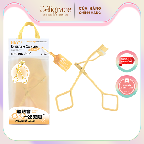 H-9056 - Bấm Mi HEY Giúp Làm Cong Mi Eyelash Curler 44g (Vàng)