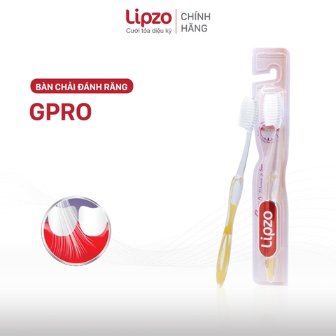 Bàn Chải Đánh Răng Lipzo Gpro Phù Hợp Nữ Giới Công Nghệ Nano Kháng Khuẩn Lông Nở Kết Hợp Chỉ Tơ Nha Khoa Siêu Mềm Mảnh