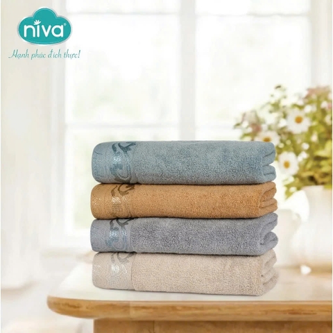 Khăn Tắm Bông Nở Niva BL2 100% Cotton Mềm Mại Kích Thước 50x100 cm