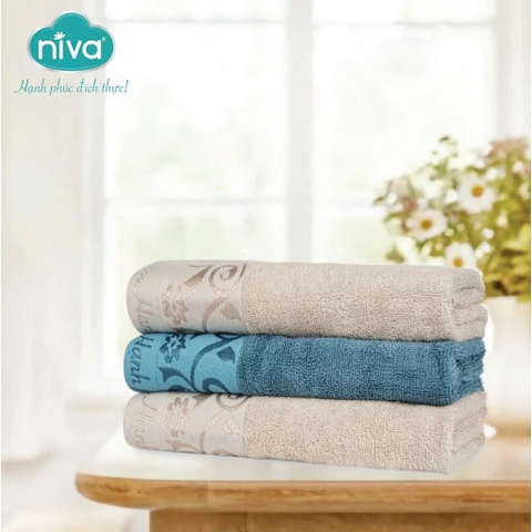 Khăn Tắm Sợi Tre Niva BL3 60% Sợi Tre Và 40% Cotton Mềm Mịn Kích Thước 50x100cm