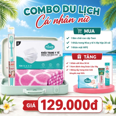 COMBO DU LỊCH CÁ NHÂN NỮ – GỌN NHẸ HÀNH LÝ, TỰ TIN MỌI HÀNH TRÌNH