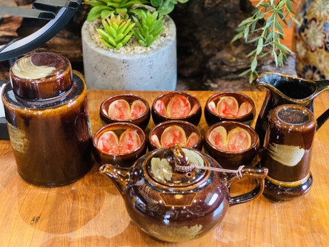 Bộ Ấm trà Sen đỏ
