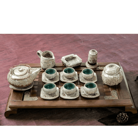 Bộ ấm chén Hỏa Biến quai đồng cao cấp