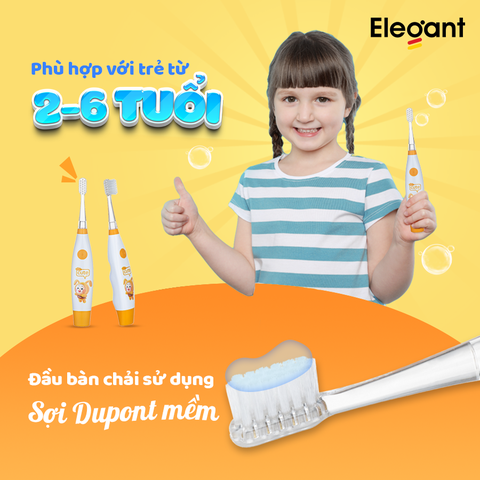 Bàn chải điện trẻ em Elegant