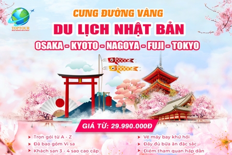 DU LỊCH NHẬT BẢN OSAKA – KYOTO – NAGOYA – FUJI - TOKYO 5N5Đ