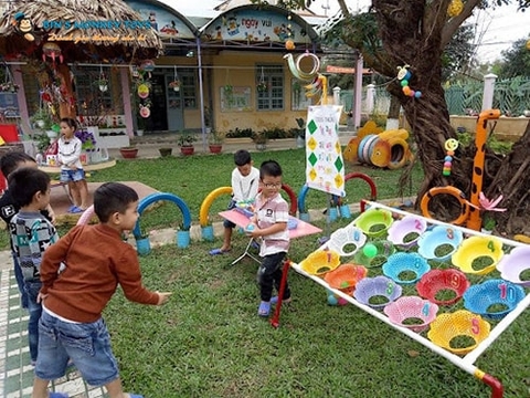 Ưu và nhược điểm của đồ chơi ngoài trời mầm non tự tạo