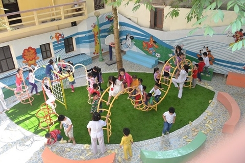 Gợi ý đồ chơi ngoài trời cho trẻ mầm non được ưa chuộng nhất hiện nay