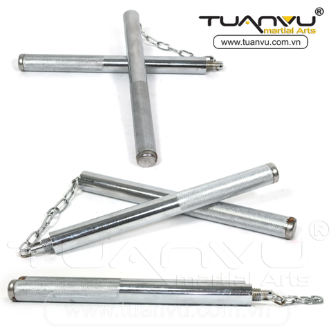 Côn nhị khúc sắt mạ crom