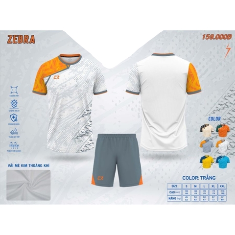 Quần áo đá bóng Zebra
