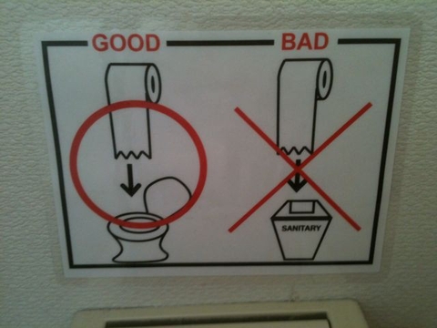 Bạn theo phe nào: team vứt giấy vệ sinh vào bồn cầu, hay chọn sọt rác?