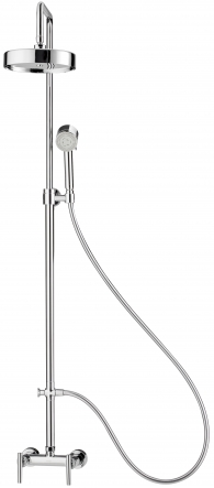 Bộ vòi sen đứng CT276C20WS với đầu sen cầm tay 3 chức năng và đầu sen cố định 8 inch, model CROSS