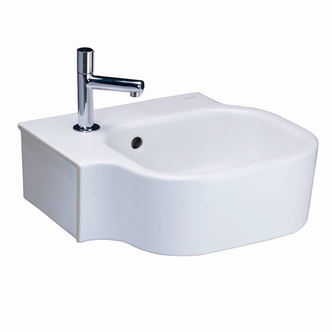 C04017 Chậu góc treo tường (lắp đặt ở góc trái hoặc phải) COTTO SPACE-CORNER