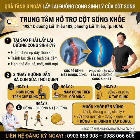 🎁 QUÀ TẶNG 3 NGÀY – LẤY LẠI ĐƯỜNG CONG SINH LÝ CỘT SỐNG