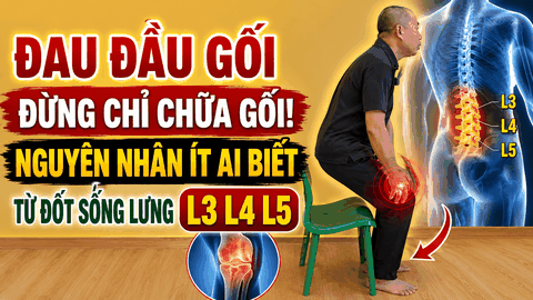 Đau Đầu Gối Đừng Chỉ Chữa Gối! Nguyên Nhân Ít Ai Biết Từ Đốt Sống Lưng L3 L4 L5