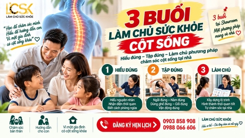 🌿 3 BUỔI LÀM CHỦ SỨC KHỎE CỘT SỐNG