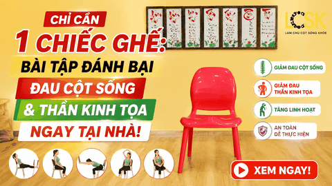 Chỉ Cần 1 Chiếc Ghế: Bài Tập Đánh Bại Đau Cột Sống & Thần Kinh Tọa Ngay Tại Nhà!