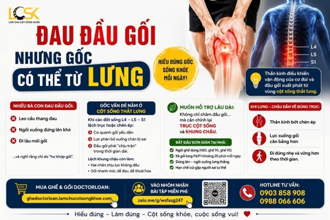 ĐAU ĐẦU GỐI – NHƯNG GỐC CÓ THỂ TỪ LƯNG