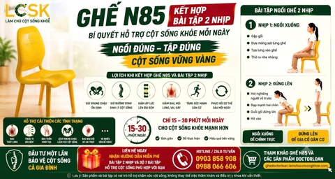 GHẾ N85 – CHIẾC GHẾ ĐÃ GIÚP HÀNG NGÀN BÀ CON THOÁT KHỎI NỖI ÁM ẢNH ĐAU CỘT SỐNG