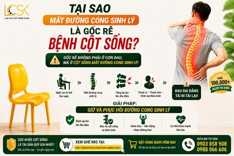TẠI SAO MẤT ĐƯỜNG CONG SINH LÝ LÀ GỐC RỄ BỆNH CỘT SỐNG?