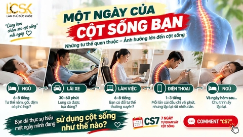 🌿 MỘT NGÀY CỦA CỘT SỐNG BẠN
