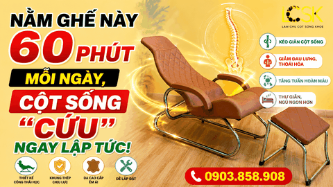 Nằm Ghế Này 60 Phút Mỗi Ngày, Cột Sống Được 