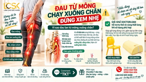 ⚡ ĐAU TỪ MÔNG CHẠY XUỐNG CHÂN: ĐỪNG XEM NHẸ