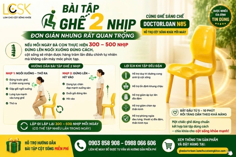 🪑 BÀI TẬP GHẾ 2 NHỊP – ĐƠN GIẢN NHƯNG RẤT QUAN TRỌNG