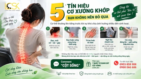 ⚠️ 5 TÍN HIỆU CƠ XƯƠNG KHỚP BẠN KHÔNG NÊN BỎ QUA