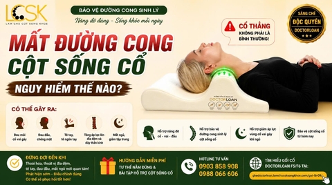 MẤT ĐƯỜNG CONG CỘT SỐNG CỔ NGUY HIỂM THẾ NÀO?