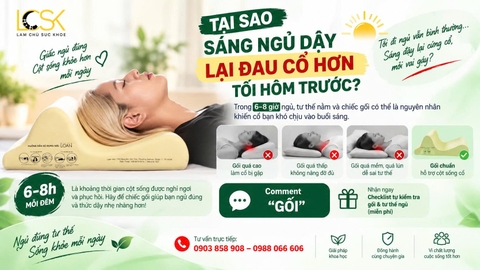 😴 TẠI SAO SÁNG NGỦ DẬY LẠI ĐAU CỔ HƠN TỐI HÔM TRƯỚC?