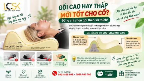 😴 GỐI CAO HAY THẤP MỚI TỐT CHO CỔ?