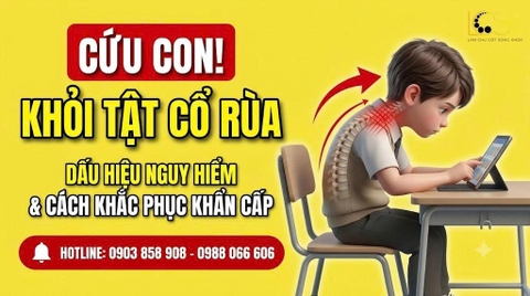 CỨU CON KHỎI TẬT “CỔ RÙA” – ĐỪNG ĐỂ TƯ THẾ SAI TRỞ THÀNH THÓI QUEN