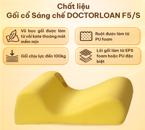 Gối Cổ Sáng Chế DoctorLoan F5/S: Công Nghệ Đột Phá Bảo Vệ Cột Sống Cổ