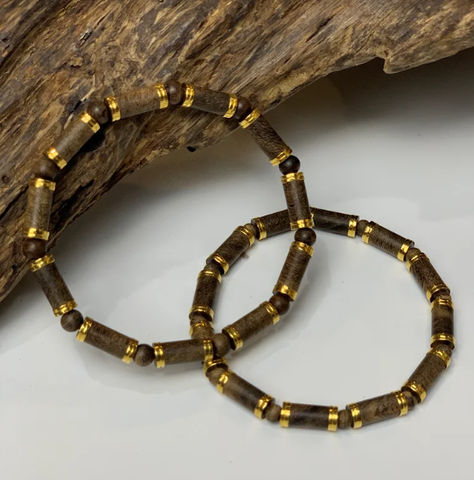 Vòng Trúc nữ  bọc vàng 18k - Malaysia