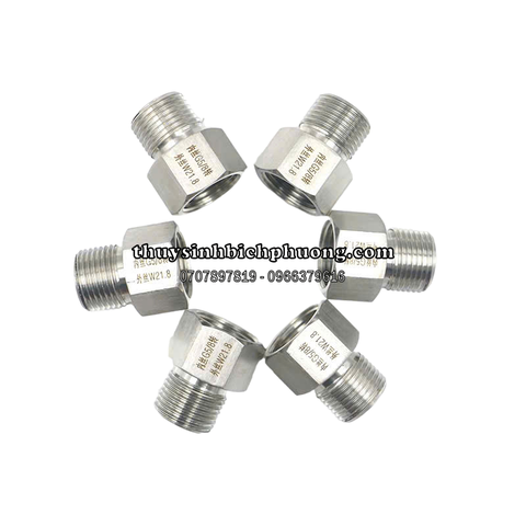 ĐẦU CHUYỂN REN MUFAN CHO BÌNH CO2 ( W21.8 - G5/8) PHÙ HỢP ĐỂ GẮN CÁC LOẠI VAN ĐIỆN, VAN CƠ