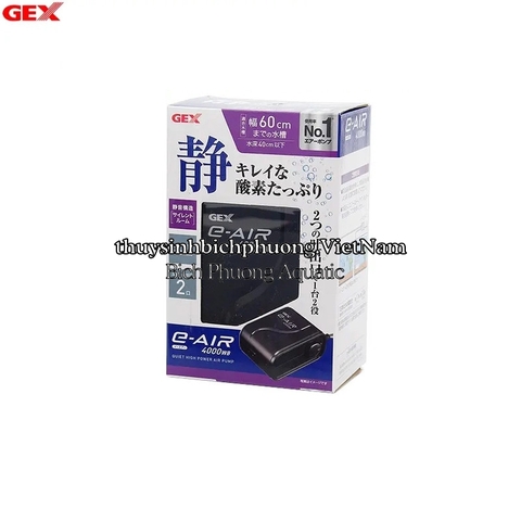 GEX E-AIR 4000SB - MÁY BƠM OXY 2 VÒI