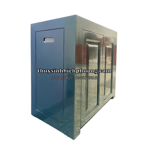 CHÂN TỦ GỖ SỒI TỰ NHIÊN MÀU XÁM LÔNG CHUỘT ADA - AQUARIUM WOOD CABINET