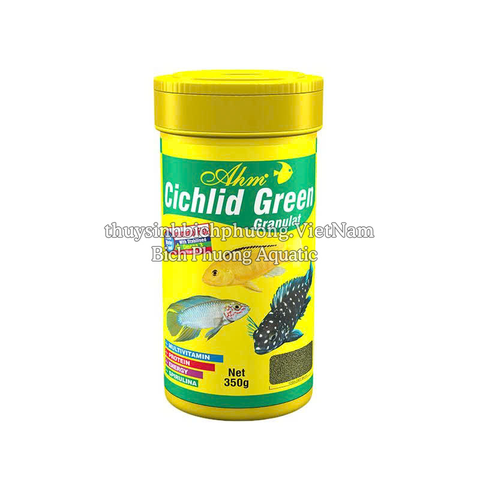 AHM CICHLID GREEN GRANULAT 90G - THỨC ĂN CHO CÁ CAO CẤP