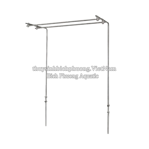 CHÂN TREO / GIÁ TREO ĐÈN ĐÔI INOX MAD M2 CHO HỒ THỦY SINH 60 - 90 - 120 - 150CM