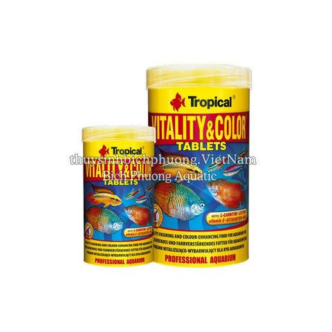 VITALITY & COLOR TABLETS – THỨC ĂN TĂNG MÀU & TĂNG TRƯỞNG CHO CÁ CẢNH