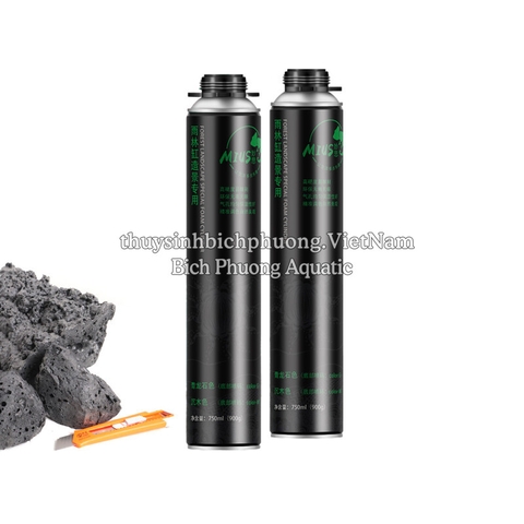 FOAM MIUS TẠO BACKGROUND GIẢ ĐÁ MÀU XÁM ĐEN