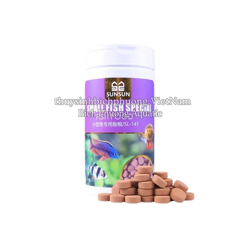 SUNSUN SMALL FISH SPECIAL SL-141 - THỨC ĂN VIÊN DÁN CHO CÁ