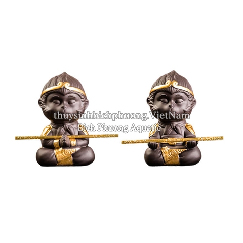 TƯỢNG TÔN NGỘ KHÔNG - TRANG TRÍ (TẶNG GẬY NHƯ Ý)