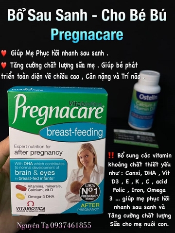 Vitamin Tổng Hợp Sau Sanh Pregnacare 84 viên của Anh